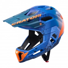 Cratoni Bicycle Helmet C-Maniac 2.0 MX (Full Protection) matte blue/orange